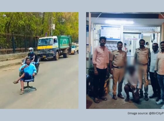 आदमी शांति से व्यस्त बेंगलुरु रोड के बीच में चाय करता है; गिरफ्तारी के बाद पुलिस वायरल वीडियो साझा करें | ट्रेंडिंग समाचार