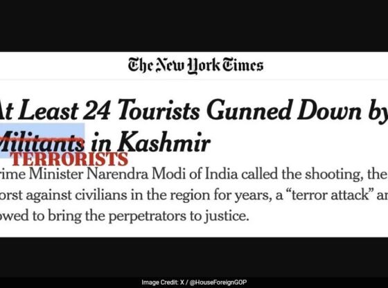 NYT ने अमेरिकी सरकार द्वारा कश्मीर आतंकी हमले की अपनी रिपोर्टिंग पर पटक दिया