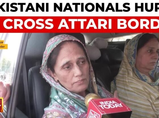 पाकिस्तानी नागरिकों ने पहलगाम आतंकी हमले के बाद अटारी सीमा पार करने के लिए दौड़ लगाई