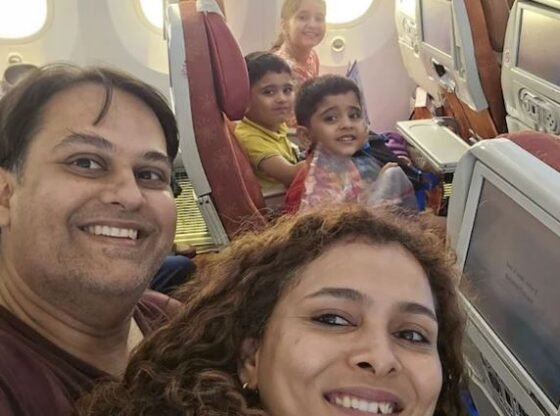 कयामत एयर इंडिया जेट पर टेकऑफ़ से पहले पांच मुस्कुराते हुए क्षणों के परिवार की अंतिम तस्वीर