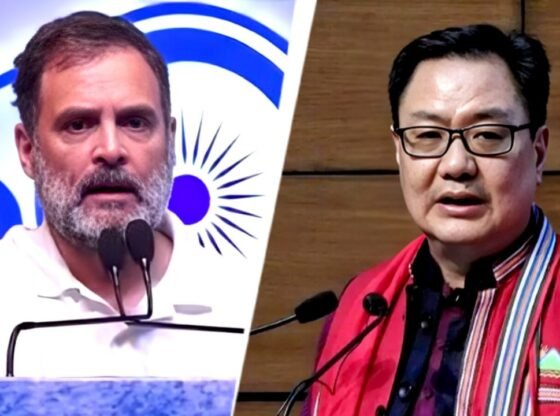 किरेन रिजिजू ने इंदिरा गांधी को आमंत्रित किया, राहुल गांधी को 'विदेश में भारत की बदनामी' के लिए स्लैम्स