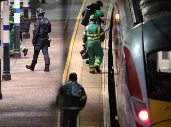 यूके पुलिस का कहना है कि ट्रेन में चाकूबाजी के हमले के बाद 10 लोग अस्पताल में हैं, जिनमें से 9 जानलेवा चोटों के साथ हैं