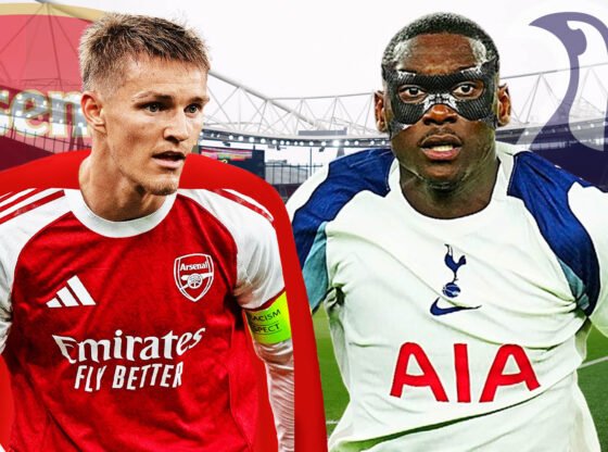 आर्सेनल के कप्तान ओडेगार्ड उत्तरी लंदन डर्बी में सुपरहीरो की वापसी के लिए तैयार हैं जबकि स्पर्स स्टार कोलो मुआनी MASK में खेल सकते हैं