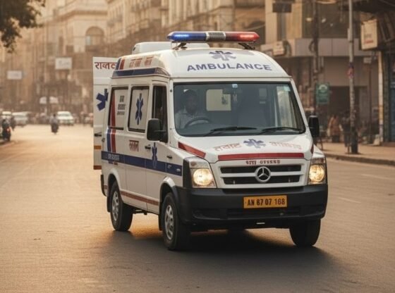 मध्य प्रदेश के गुना में एंबुलेंस का टायर पंक्चर होने से मरीज की मौत हो गई