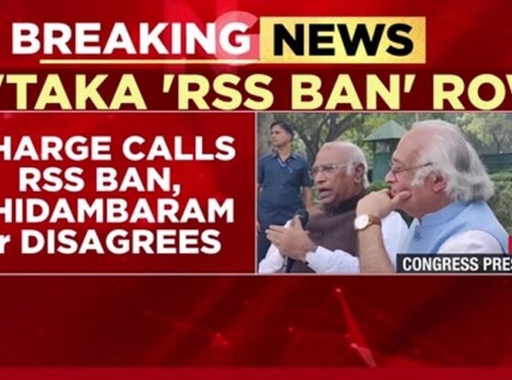 कांग्रेस गृहयुद्ध: खड़गे के आरएसएस प्रतिबंध आह्वान ने चिदम्बरम के साथ भयंकर आंतरिक लड़ाई को जन्म दिया
