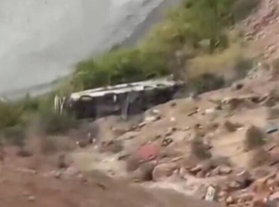 पेरू में कोच के 700 फीट नीचे खड्ड में गिरने से भयावह बस दुर्घटना में कम से कम 37 लोगों की मौत हो गई और 24 घायल हो गए।